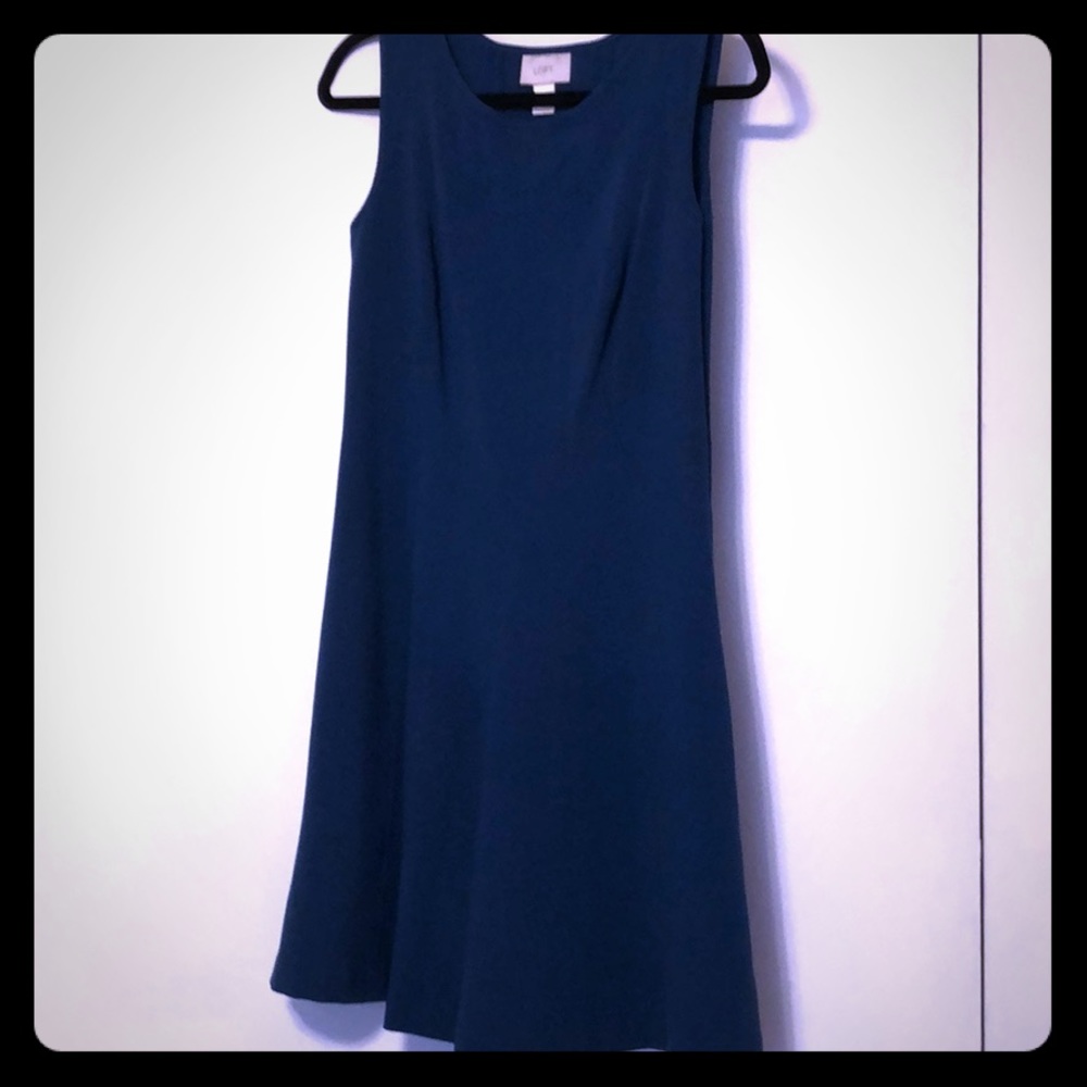 Loft a-Lin dress. Dark teal
